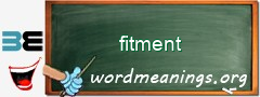 WordMeaning blackboard for fitment